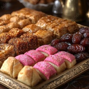 PLATEAU DE PATISSERIES MAROCAINES (30 pièces)