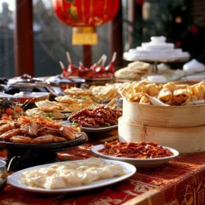 BUFFET CHINOIS SPECIAL ANNIVERSAIRE (Entrées, plats, desserts il ne manquera rien)