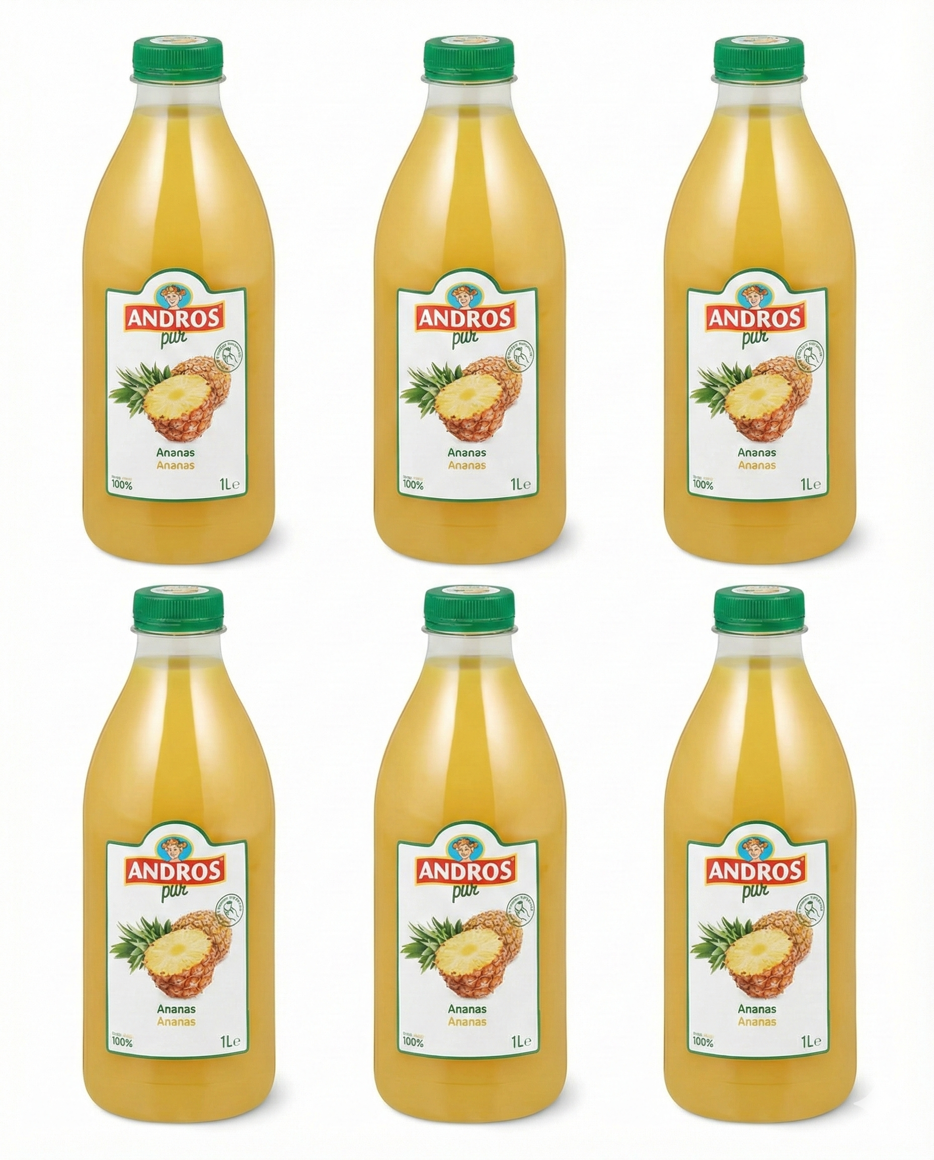 JUS D'ANANAS PRESSÉS ANDROS 1 L – Image 2