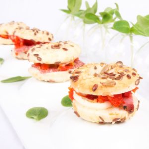 MINI BAGELS PASTRAMI