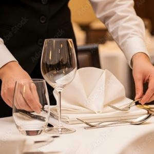 CHOISISSEZ VOTRE PERSONNEL POUR VOTRE REPAS SERVICE À TABLE
