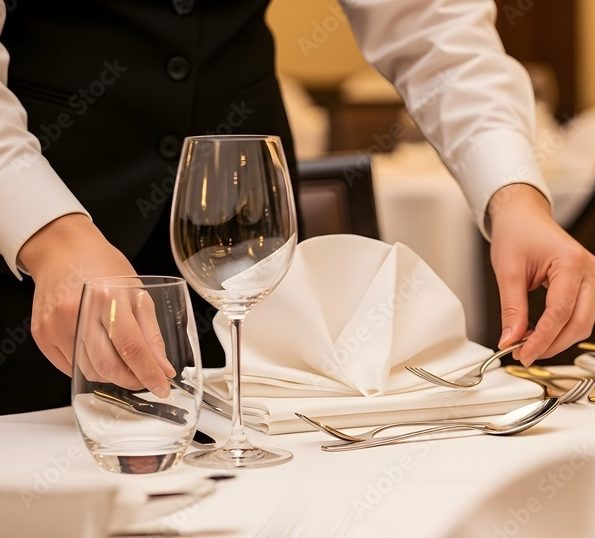 CHOISISSEZ VOTRE PERSONNEL POUR VOTRE REPAS SERVICE À TABLE