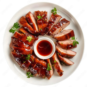 CANARD LAQUÉ DE PEKIN  (250g/pers)