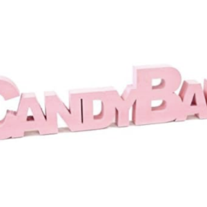 LETTRE CANDY BAR ROSE (27 cm)