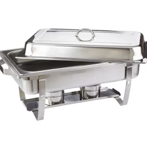 CHAFFING DISH INOX (livré avec 2 bruleurs d'une durée de 3h)