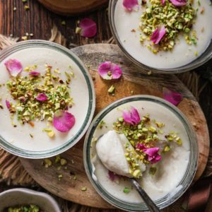 MOUHALLABIEH FLAN À LA FLEUR D'ORANGER. (1 part/pers)