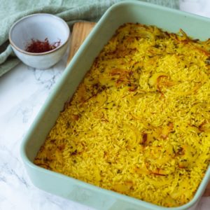 RIZ AU SAFRAN ET AUX RAISINS SECS (250g)