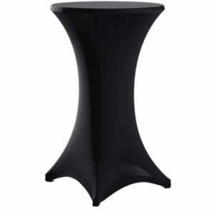 NAPPE NOIRE POUR MANGE DEBOUT HAUT