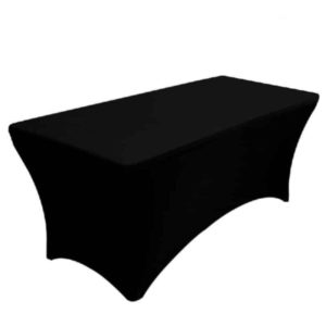 NAPPE HOUSSE NOIRE RECTANGULAIRE 2m x 0,60cm