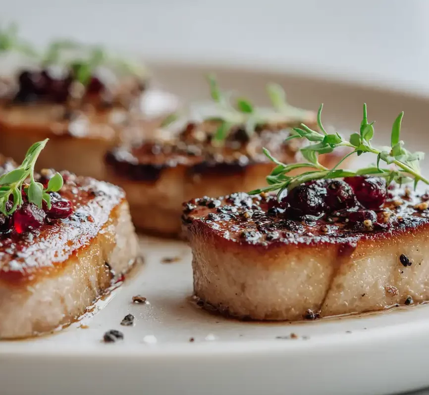 FOIE GRAS POËLLÉ SUR BRIOCHE ET CHUTNEY D'OIGNONS CARAMÉLISÉ – Image 4