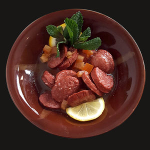 SOUDJOUK SAUCISSES ÉPICÉES (250g/pers)