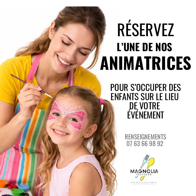 ANIMATRICE POUR ENFANT DE 2 À 8 ANS (DURÉE 4h)