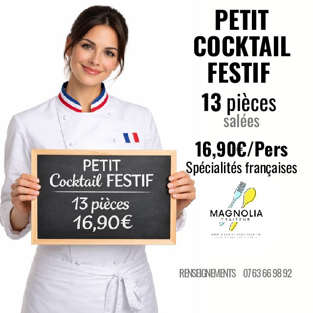 PETIT COCKTAIL FESTIF (13 pièces uniquement salées)