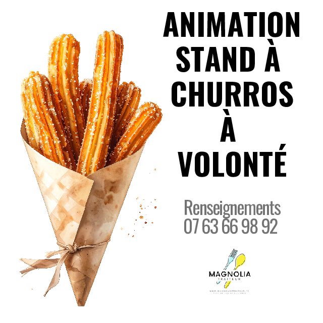 ANIMATION STAND A CHURROS À VOLONTÉ