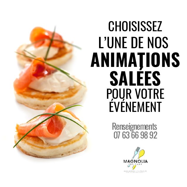 CHOISISSEZ UNE ANIMATION SALÉE POUR VOTRE ÉVÉNEMENT
