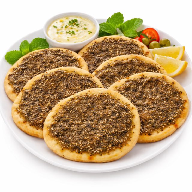 MANAKISH ZAATAR  (Entrée chaude - Min de commande 5 pièces - 80g/pièce)