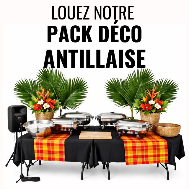 DECORATION BUFFET AMBIANCE ANTILLAISE
