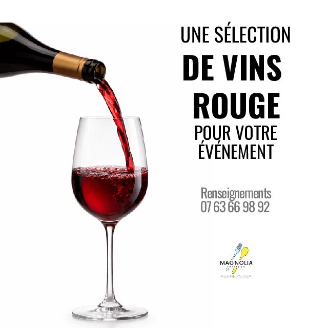 CHOISISSEZ UN VIN ROUGE POUR VOTRE ÉVÉNEMENT
