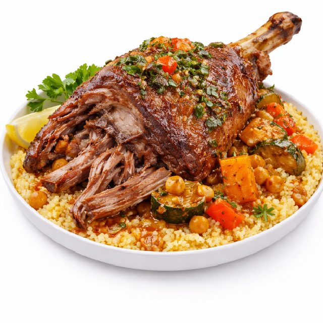 COUSCOUS MÉCHOUI ÉPAULE D'AGNEAU