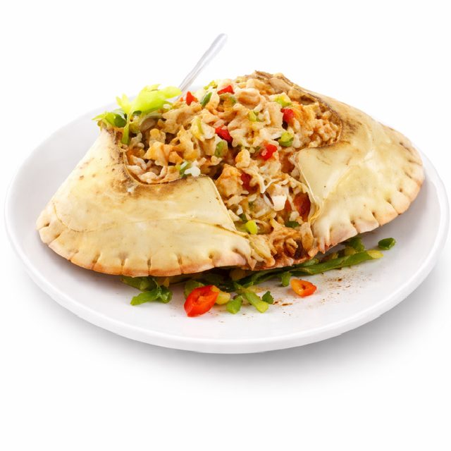 CRABE FARCI À L'ANTILLAISE (Minimum de commande 5 pièces -calibre 11cm)