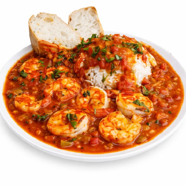 CREVETTES CRÉOLES (Minimum de commande 5 parts -  250g la part)