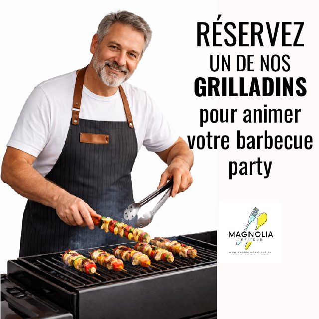 GRILLADIN POUR ANIMATION BARBECUE 2h30 (Un grilladin par tranche de 30 invités)