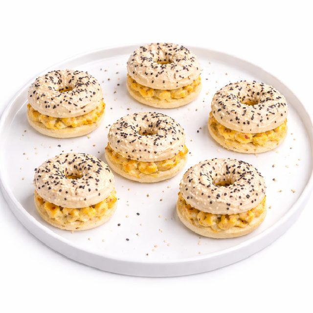MINI BAGELS POULET CURRY (Minimum de commande 10 pièces 20g/Pièce)