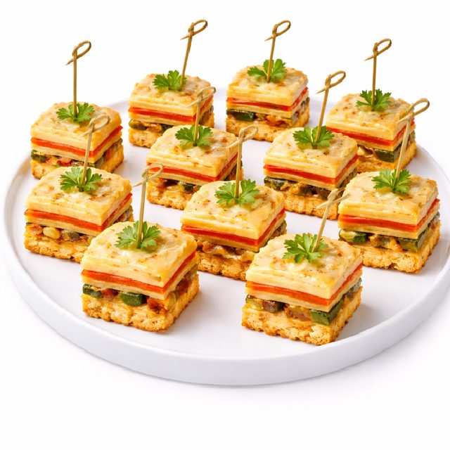 MINI LASAGNES LÉGUMES (Minimum de commande 20 pièces)