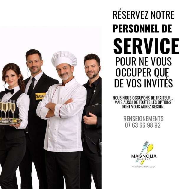 PERSONNEL DE SERVICE (Pour vous occuper que de vos invités !)