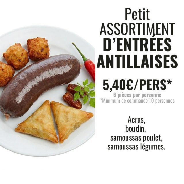 PETIT ASSORTIMENT D'ENTRÉES ANTILLAISES