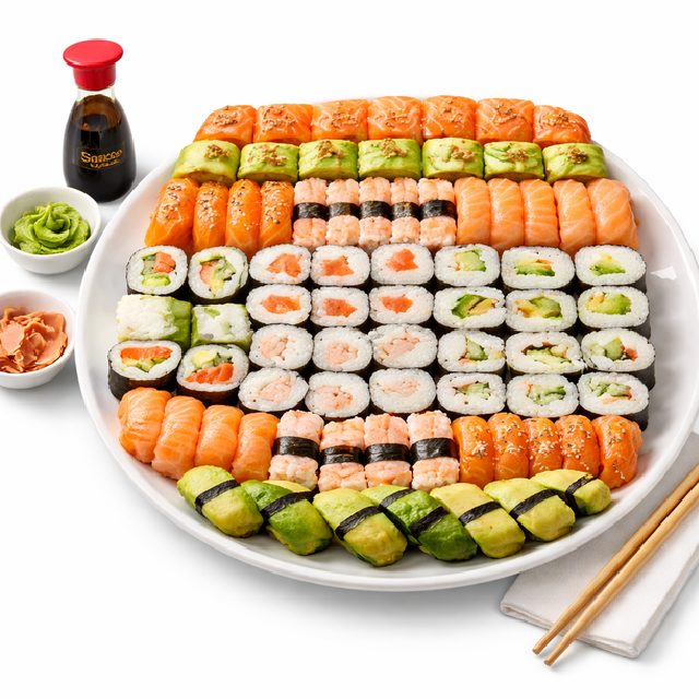 PLATEAU DE SUSHIS 75 pièces