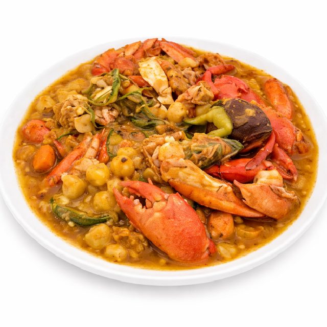 DOMBRÉ DE CRABES EN COLOMBO (Minimum de commande 5 plats - 300g)
